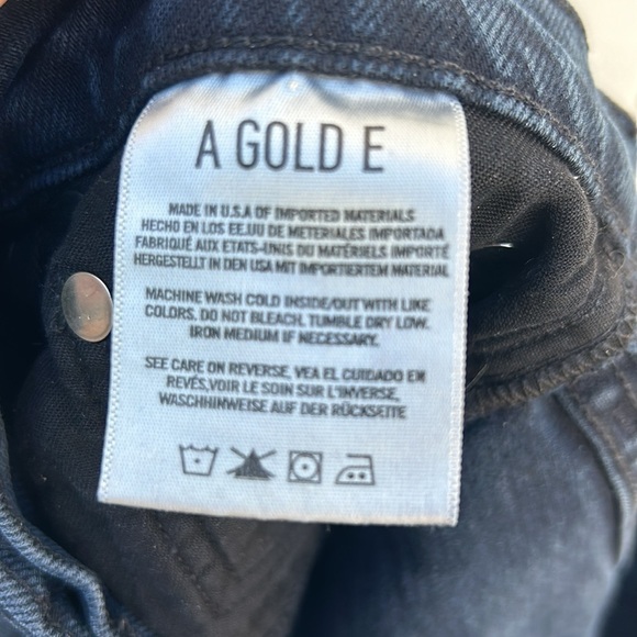 AGOLDE 90's High Rise Straight Leg Button Fly Jeans Sz 27 - Picture 5 of 8